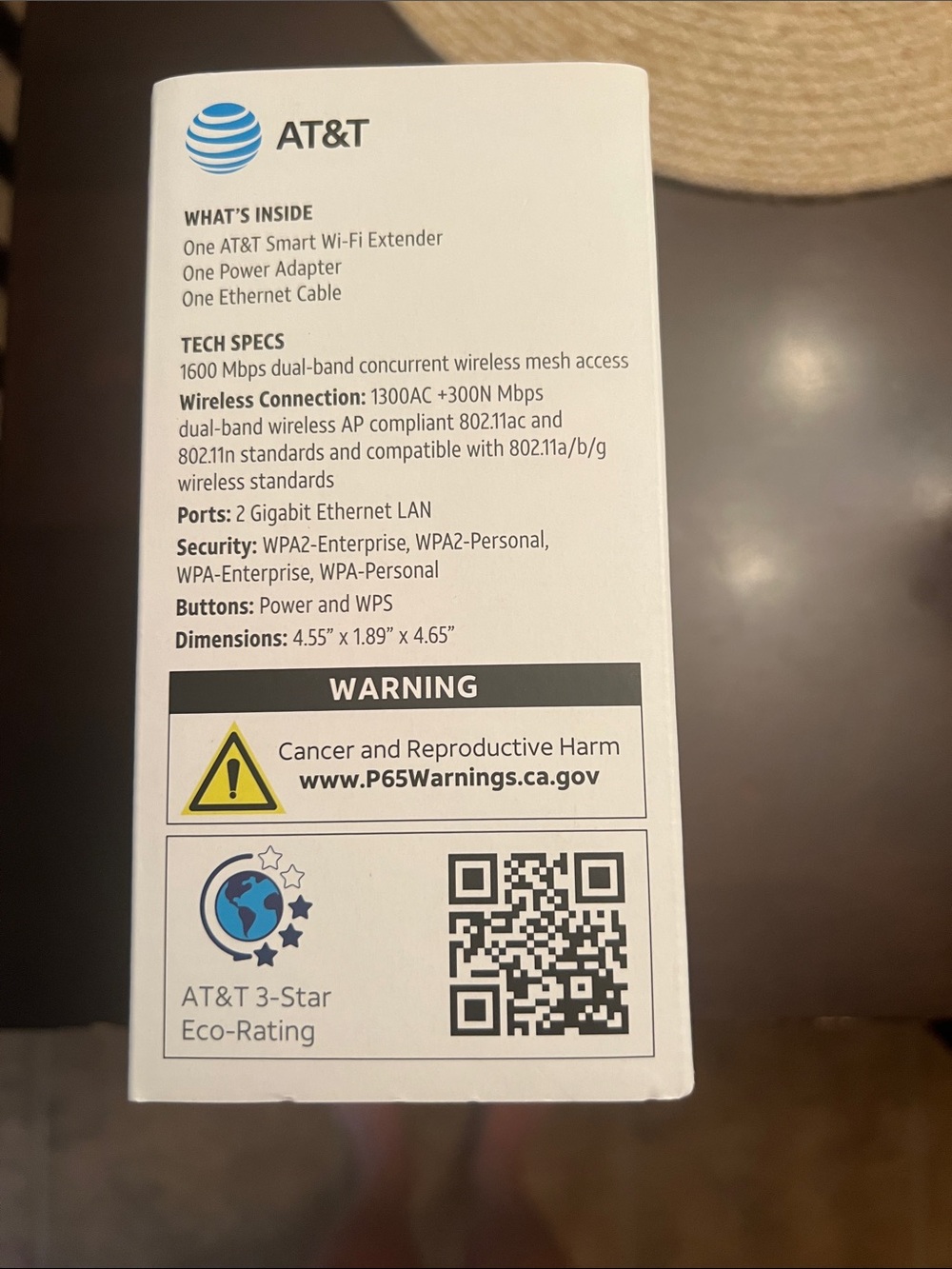 AT&T White Smart Wi‑Fi Extender – Boost Home Coverage - Picture 2 of 3